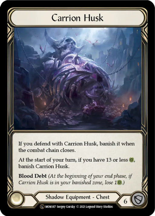 Carrion Husk [Monarch Unlimited] Unlimited Rainbow Foil - Flesh And Blood Single
