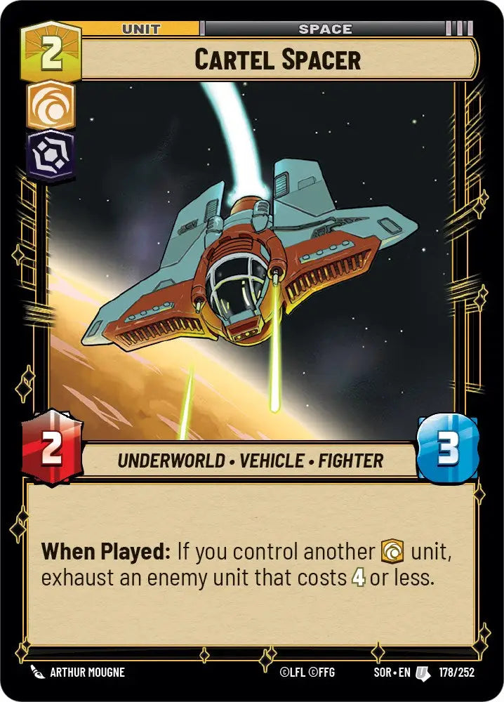 Cartel Spacer (178/252) [Spark of Rebellion] - Star Wars: Unlimited Single