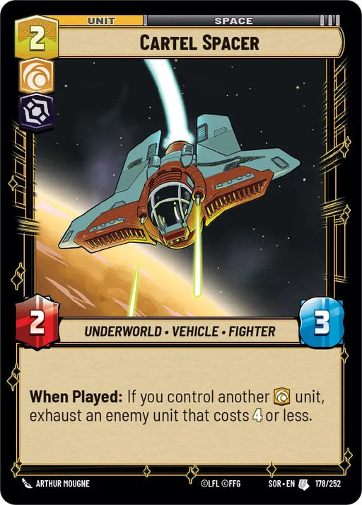 Cartel Spacer (178/252) [Spark of Rebellion] - Star Wars: Unlimited Single