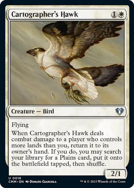 Cartographer’s Hawk [Commander Masters] - MTG Single