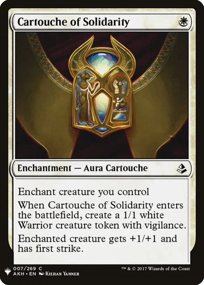 Cartouche of Solidarity [Mystery Booster] - MTG Single