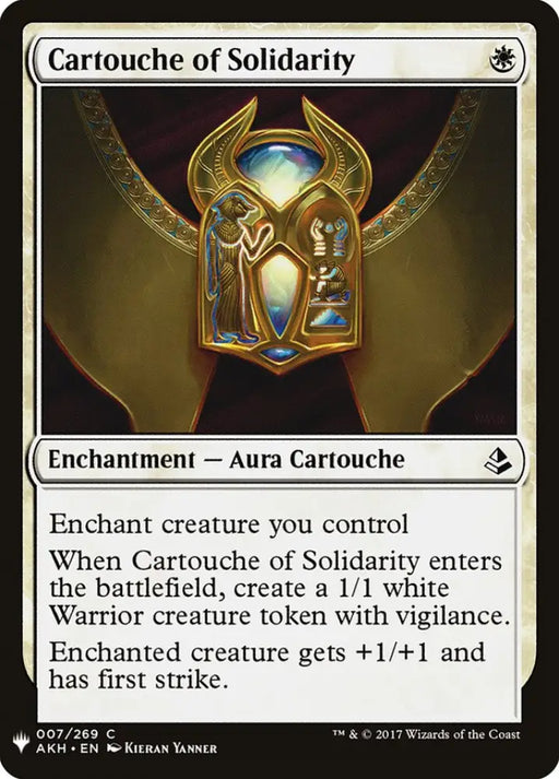 Cartouche of Solidarity [Mystery Booster] - MTG Single