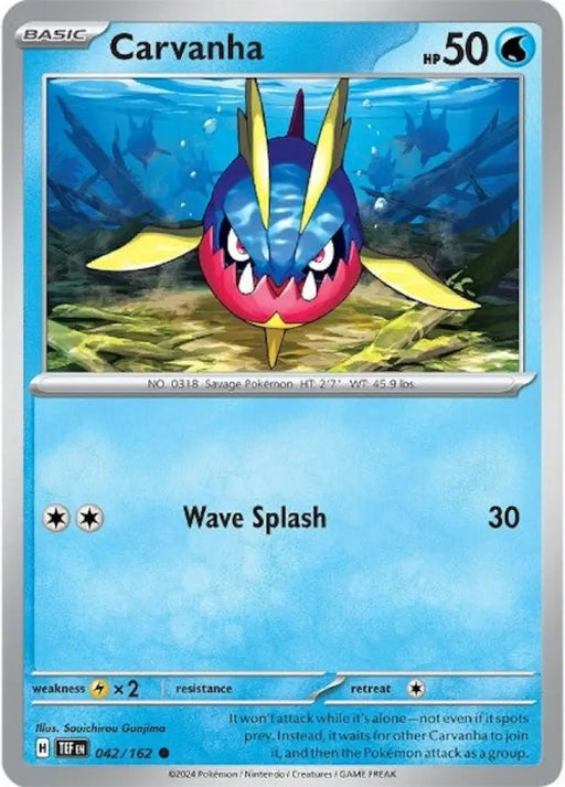 Carvanha (042/162) [Scarlet & Violet: Temporal Forces] - Pokemon Single