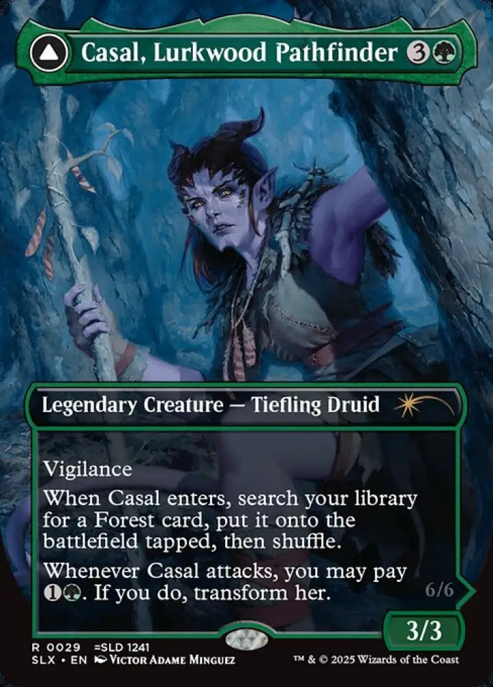 Casal, Lurkwood Pathfinder // Casal, Pathbreaker Owlbear (29) [Universes Within]