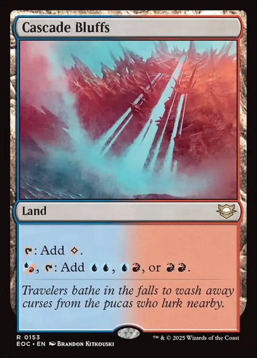 Cascade Bluffs (153) [Edge of Eternities Commander]