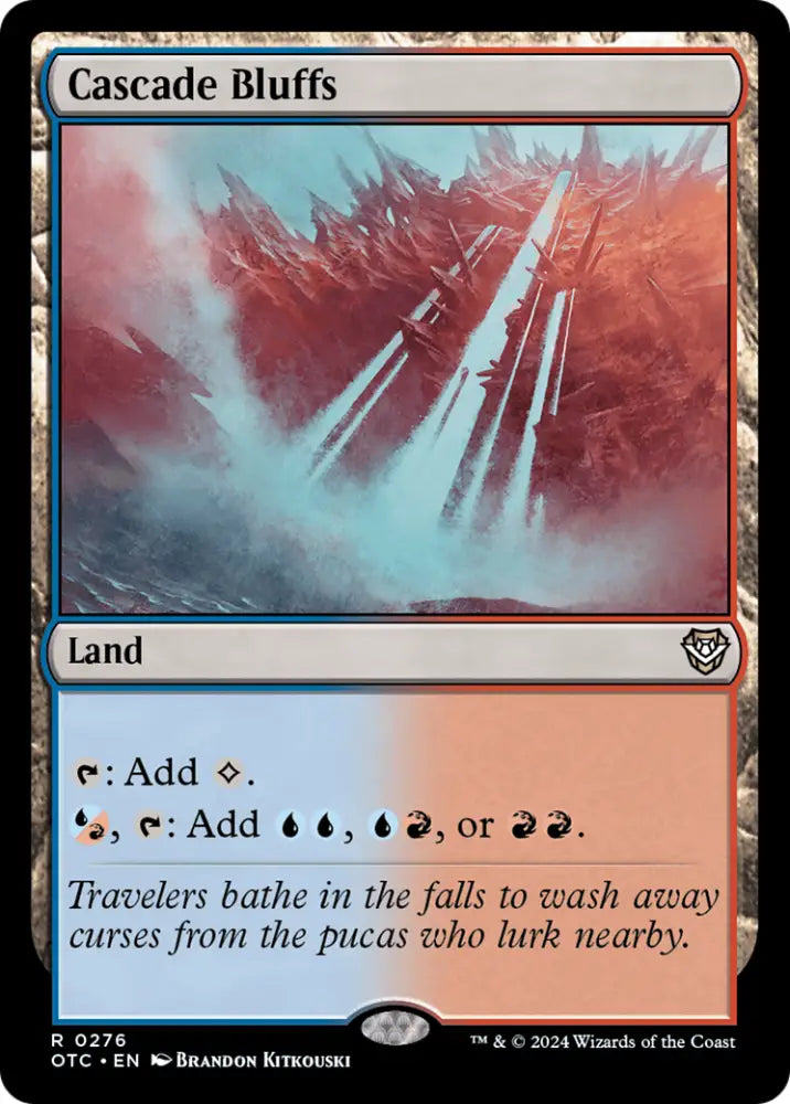 Cascade Bluffs [Outlaws of Thunder Junction Commander] - MTG Single