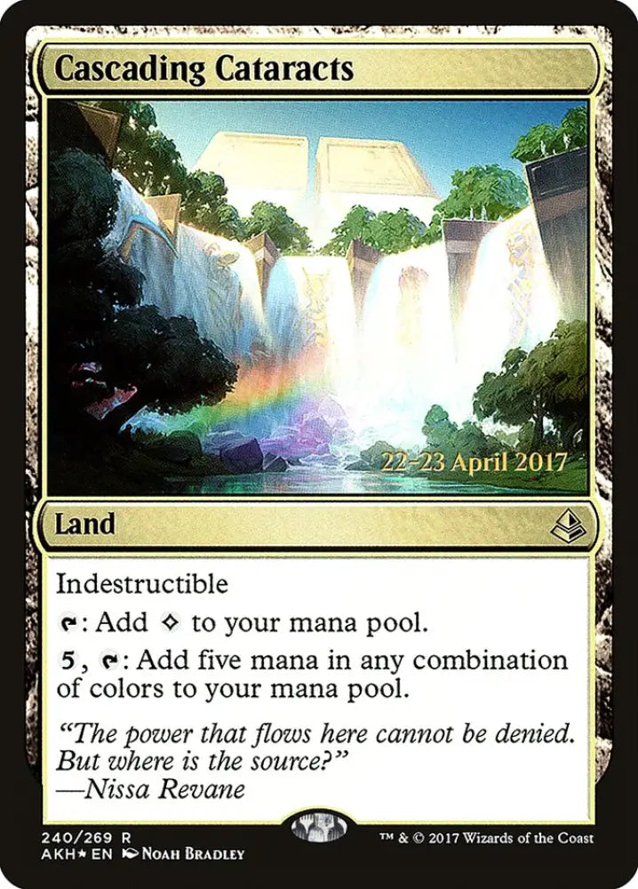 Cascading Cataracts [Amonkhet Prerelease Promos] - MTG Single