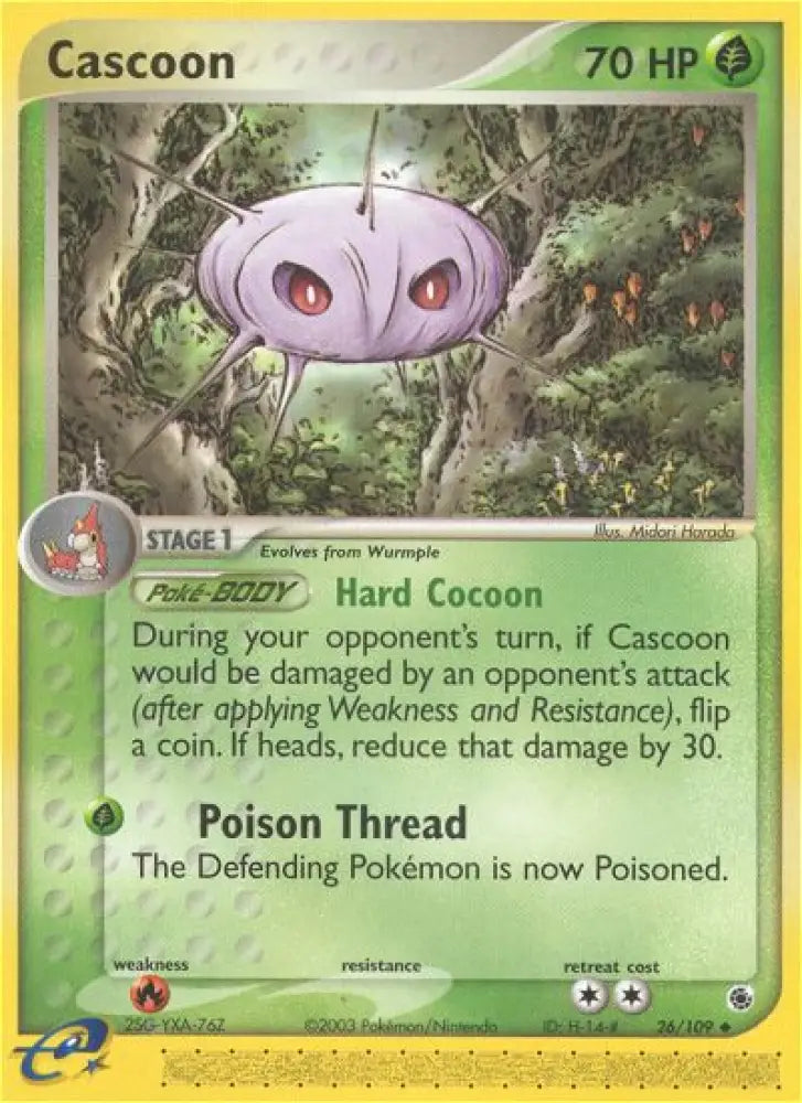 Cascoon (26/109) [EX: Ruby & Sapphire] - Pokemon Single