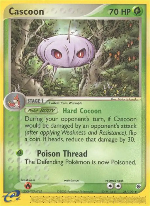 Cascoon (26/109) [EX: Ruby & Sapphire] - Pokemon Single