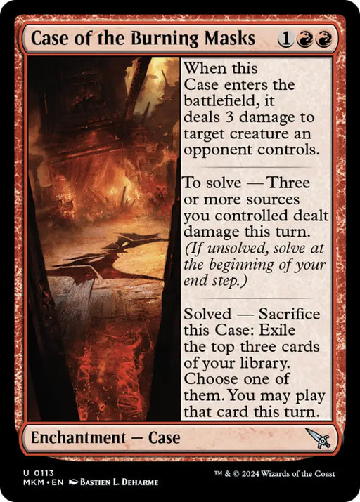 Case of the Burning Masks [Murders at Karlov Manor] - MTG Single