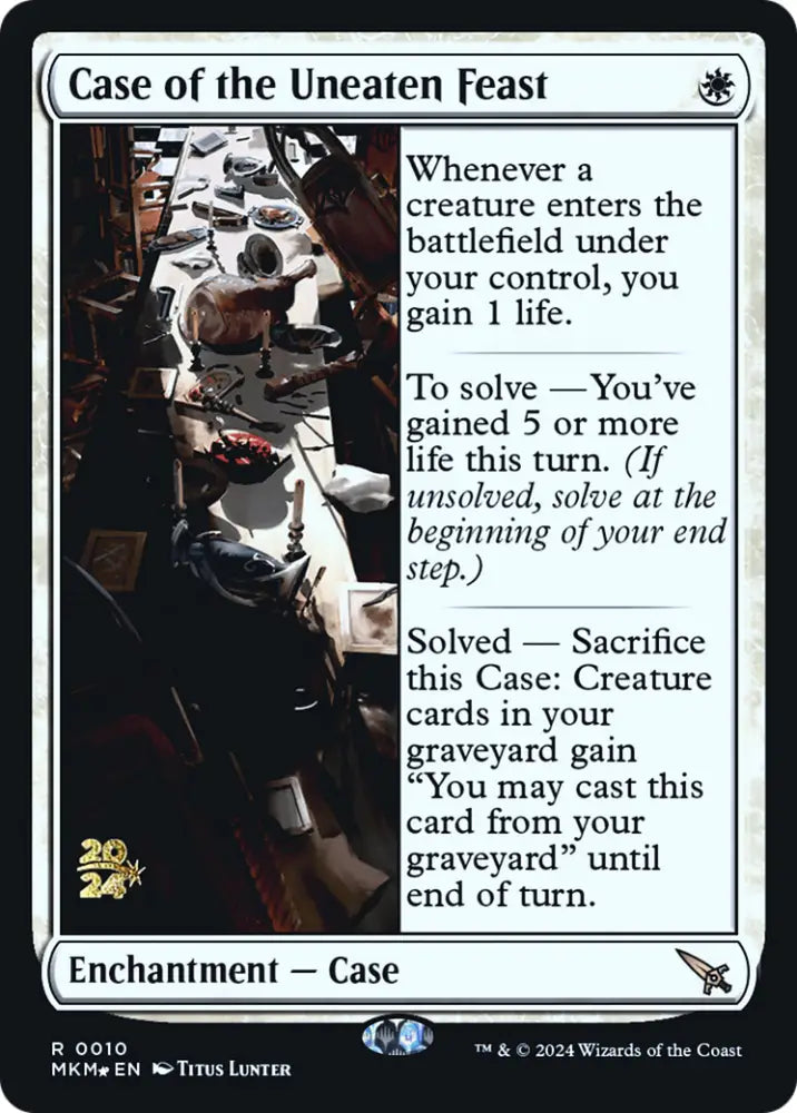 Case of the Uneaten Feast [Murders at Karlov Manor Prerelease Promos] - MTG Single