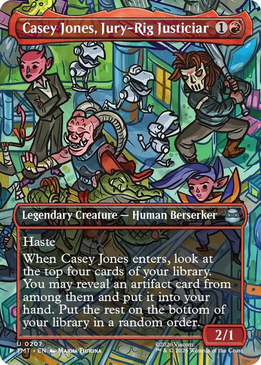 Casey Jones, Jury-Rig Justiciar (Borderless) (207) [Teenage Mutant Ninja Turtles]
