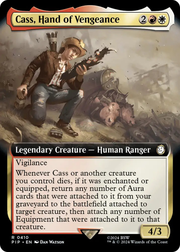 Cass Hand of Vengeance (Extended Art) [Fallout] - MTG Single