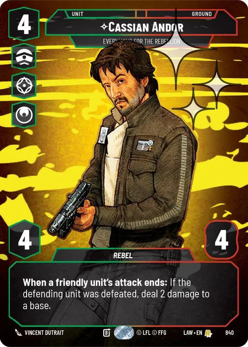 Cassian Andor - Everything for the Rebellion (Prestige Foil) (840) [A Lawless Time]