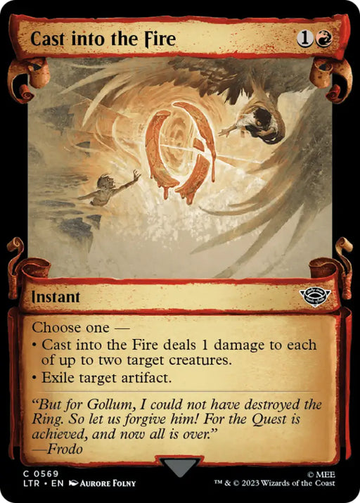 Cast into the Fire [The Lord of the Rings: Tales of Middle-Earth Showcase Scrolls] - MTG Single