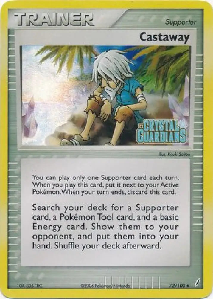 Castaway (72/100) (Stamped) [EX: Crystal Guardians] - Pokemon Single