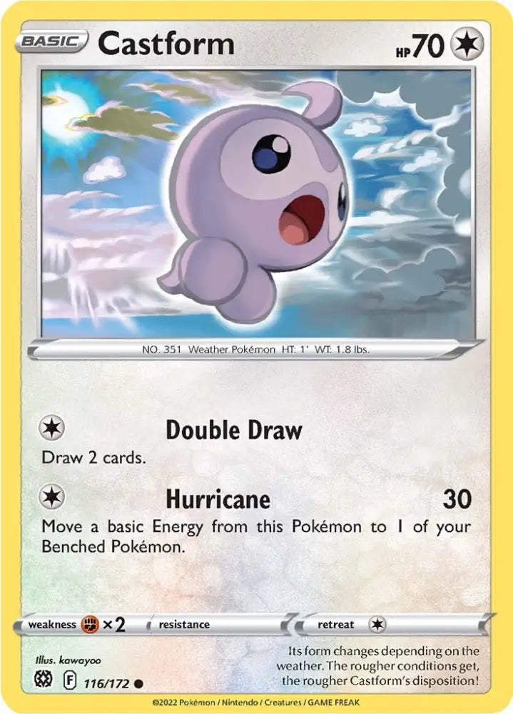 Castform (116/172) [Sword & Shield: Brilliant Stars] - Pokemon Single