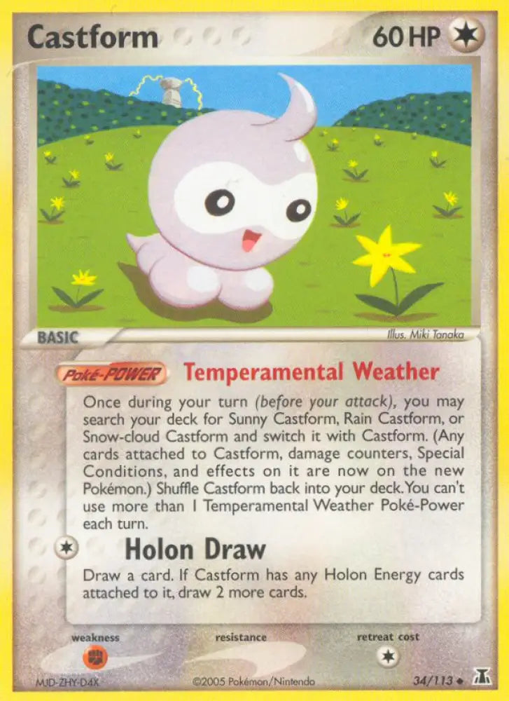 Castform (34/113) [EX: Delta Species] - Pokemon Single