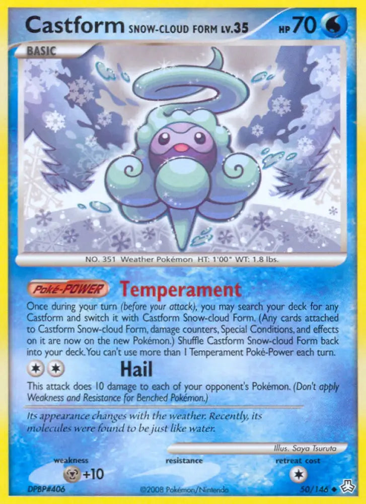 Castform Snow-cloud Form (50/146) [Diamond & Pearl: Legends Awakened] - Pokemon Single