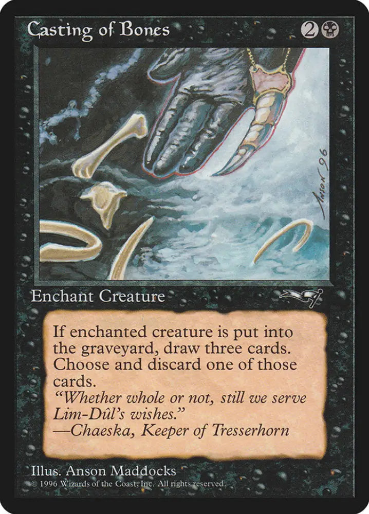 Casting of Bones (Claw Art) [Alliances] - MTG Single