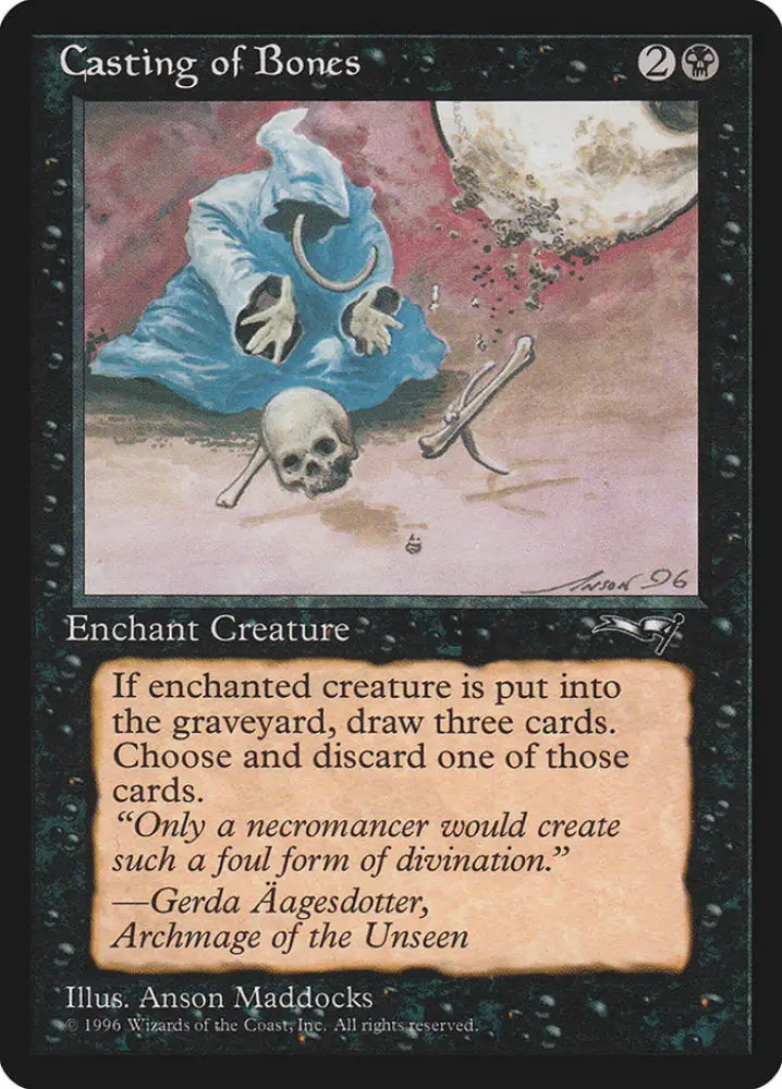 Casting of Bones (Skull on Ground) [Alliances] - MTG Single