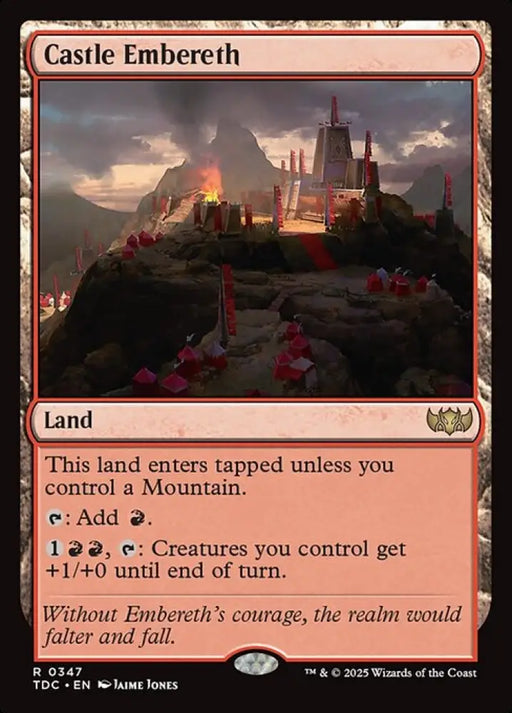 Castle Embereth (347) [Tarkir: Dragonstorm Commander]