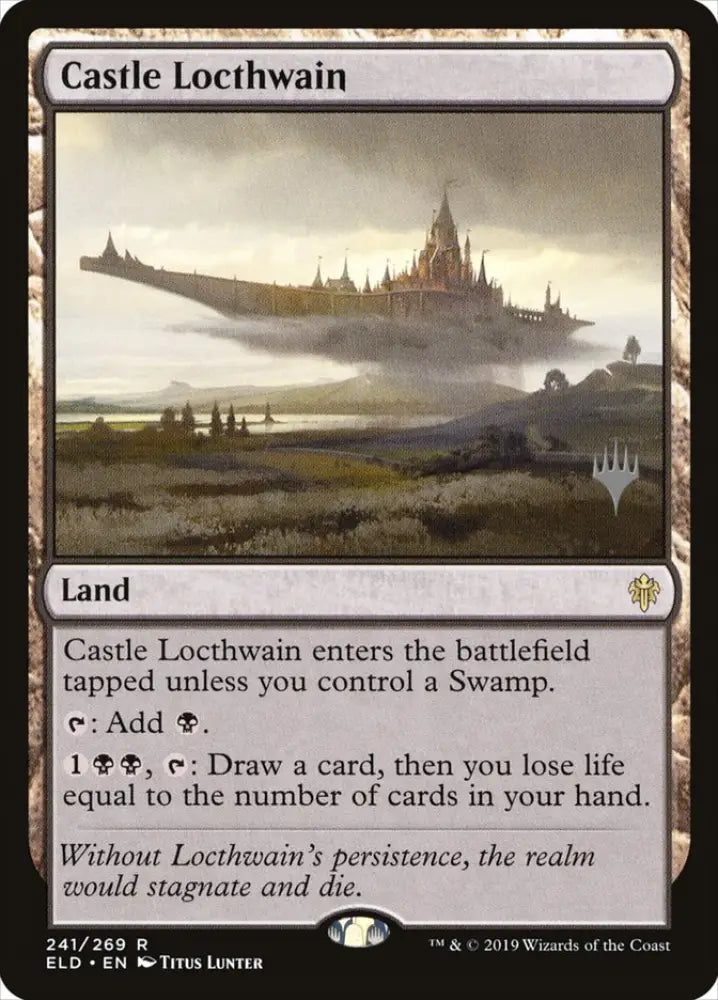 Castle Locthwain (Promo Pack) [Throne of Eldraine Promos] - MTG Single