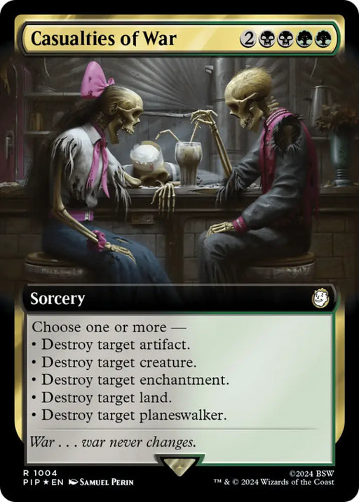 Casualties of War (Extended Art) (Surge Foil) [Fallout] - MTG Single