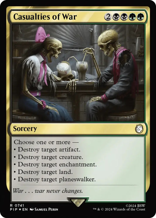 Casualties of War (Surge Foil) [Fallout] - MTG Single
