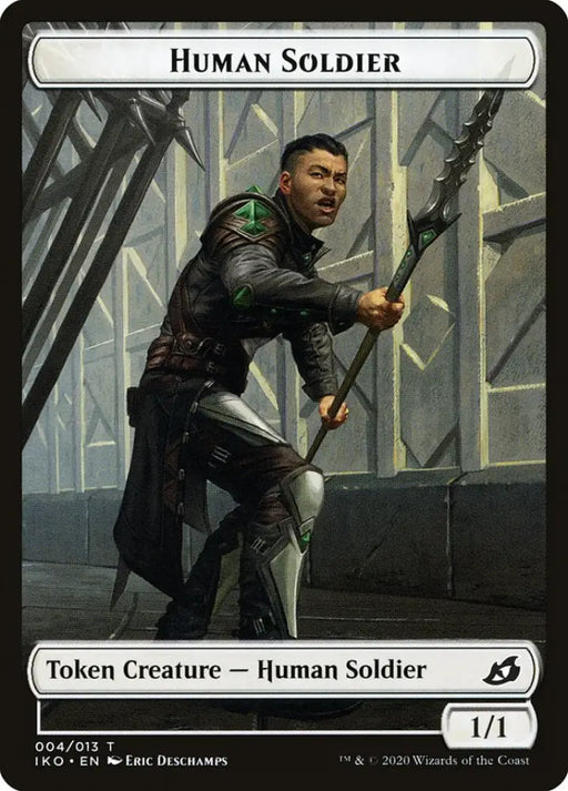 Cat Bird // Human Soldier (004) Double-Sided Token [Ikoria: Lair of Behemoths Tokens] - MTG Single