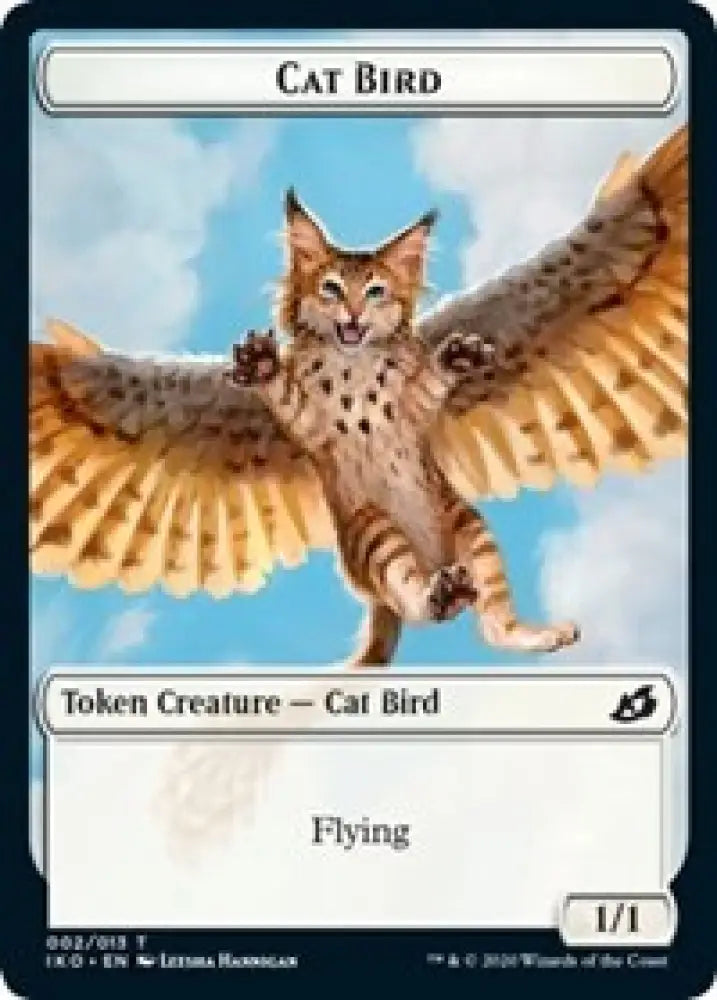 Cat Bird // Human Soldier (005) Double-Sided Token [Ikoria: Lair of Behemoths Tokens] - MTG Single