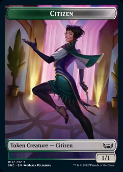 Cat // Citizen Double-Sided Token [Streets of New Capenna Tokens] - MTG Single