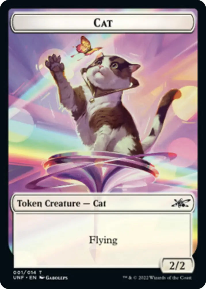 Cat // Food (11) Double-Sided Token [Unfinity Tokens] - MTG Single
