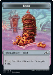 Cat // Food (11) Double-Sided Token [Unfinity Tokens] - MTG Single