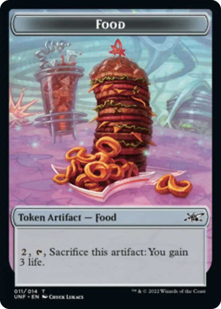 Cat // Food (11) Double-Sided Token [Unfinity Tokens] - MTG Single