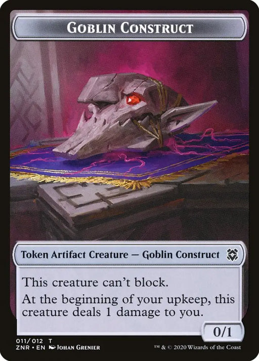 Cat // Goblin Construct Double-Sided Token [Zendikar Rising Tokens] - MTG Single