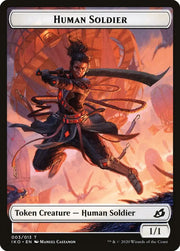 Cat // Human Soldier (003) Double-Sided Token [Ikoria: Lair of Behemoths Tokens] - MTG Single