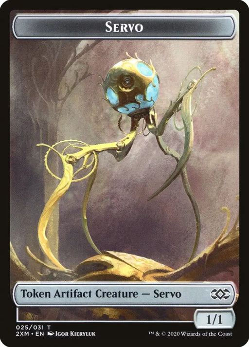 Cat // Servo Double-Sided Token [Double Masters Tokens] - MTG Single