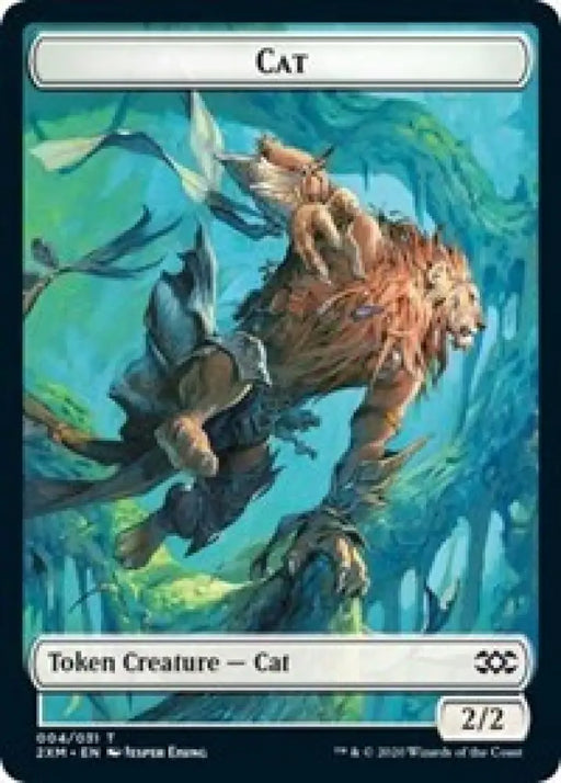 Cat // Servo Double-Sided Token [Double Masters Tokens] - MTG Single
