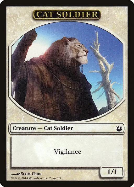 Cat Soldier Token [Born of the Gods Tokens] - MTG Single