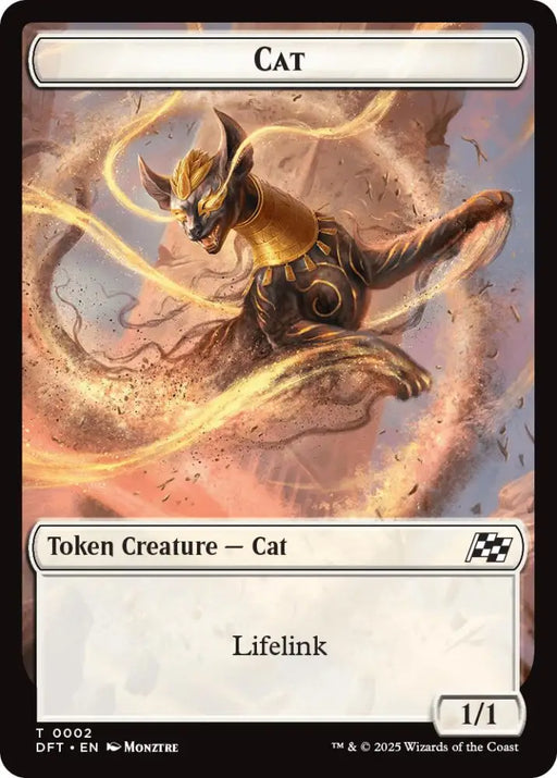 Cat // Thopter (0010) Double-Sided Token [Aetherdrift Tokens] - MTG Single