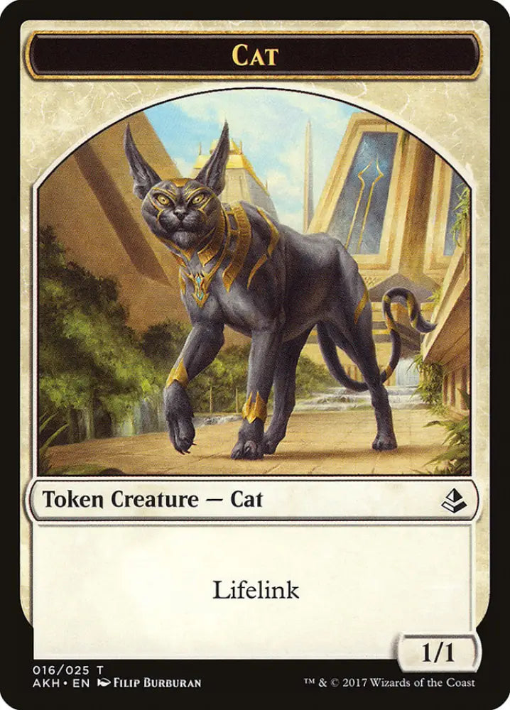 Cat Token [Amonkhet Tokens] - MTG Single