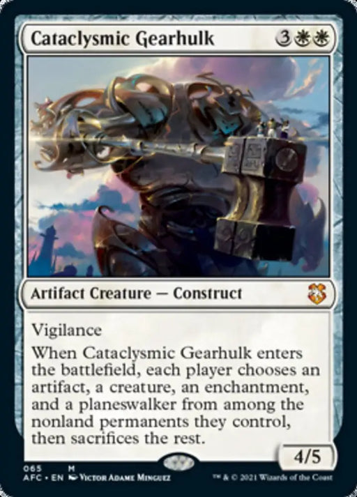 Cataclysmic Gearhulk [Dungeons & Dragons: Adventures in the Forgotten Realms Commander] - MTG Single