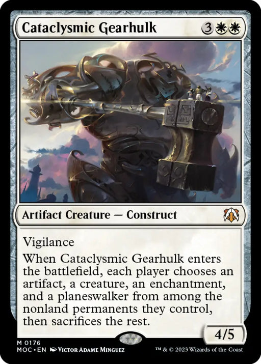 Cataclysmic Gearhulk [March of the Machine Commander] - MTG Single