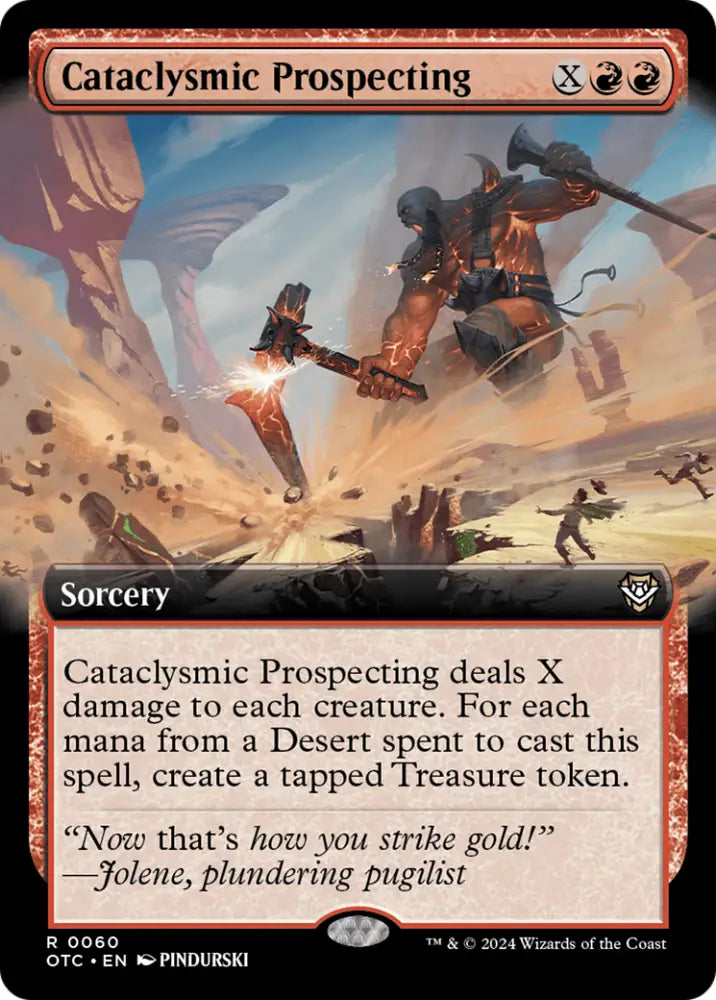 Cataclysmic Prospecting (Extended Art) [Outlaws of Thunder Junction Commander] - MTG Single