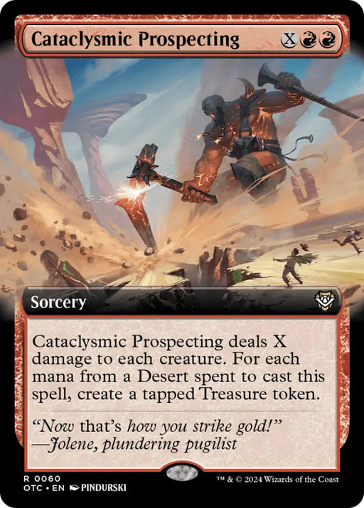 Cataclysmic Prospecting (Extended Art) [Outlaws of Thunder Junction Commander] - MTG Single