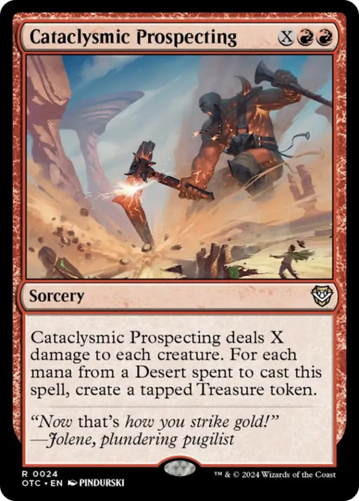 Cataclysmic Prospecting [Outlaws of Thunder Junction Commander] - MTG Single