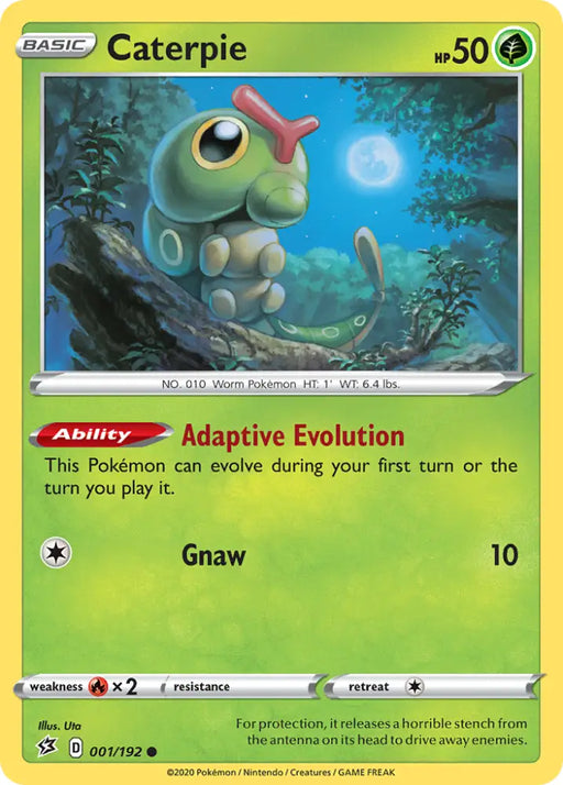 Caterpie (001/192) [Sword & Shield: Rebel Clash] - Pokemon Single