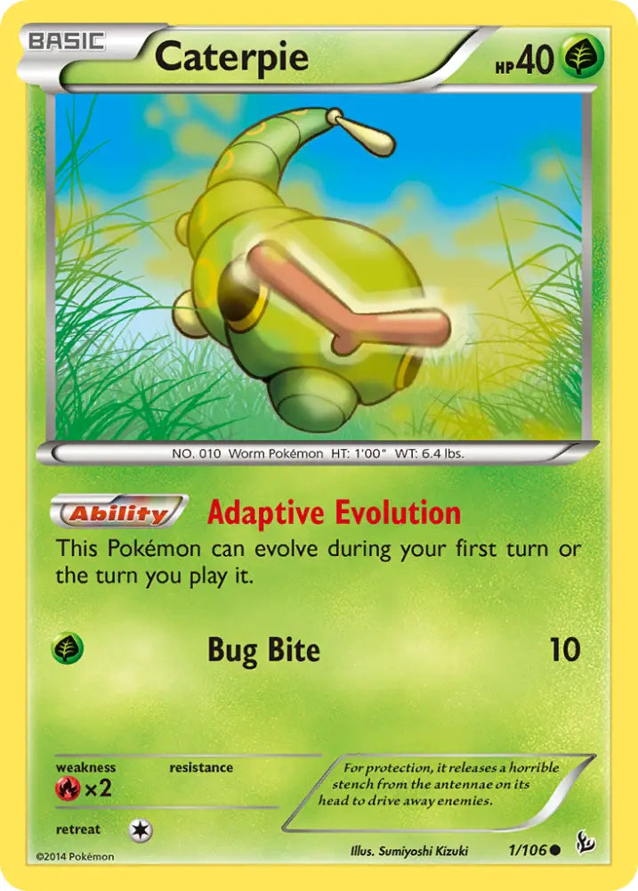 Caterpie (1/106) [XY: Flashfire] - Pokemon Single