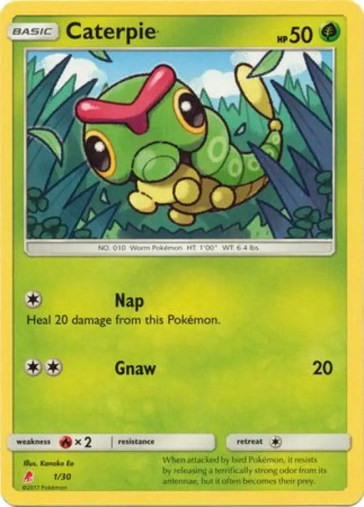 Caterpie (1/30) [Sun & Moon: Trainer Kit - Lycanroc] - Pokemon Single